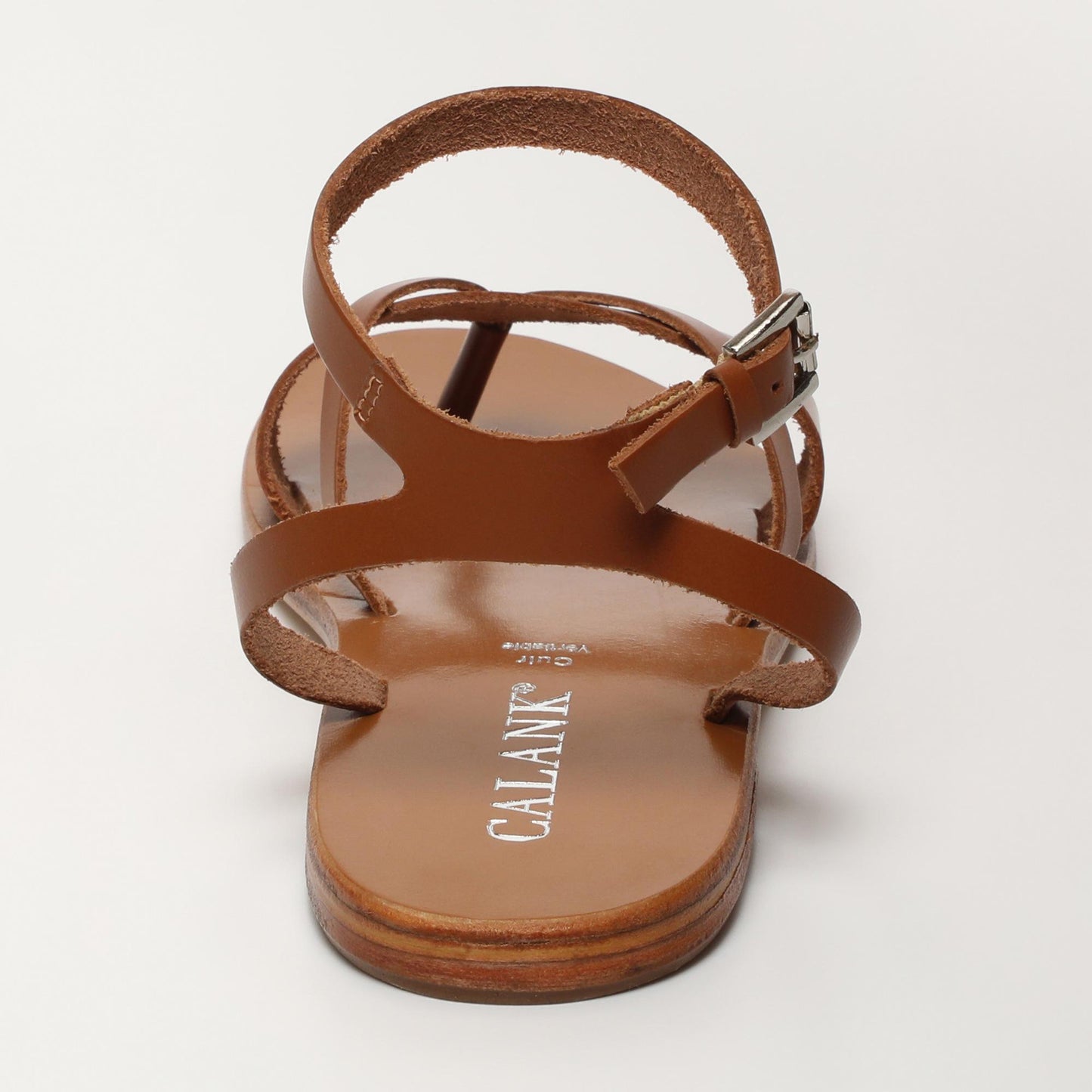 Neve sandales en cuir camel