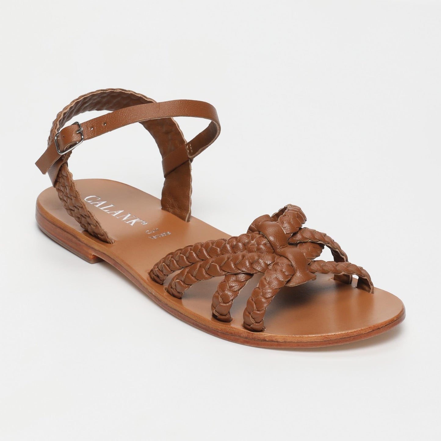 Niah sandales en cuir camel
