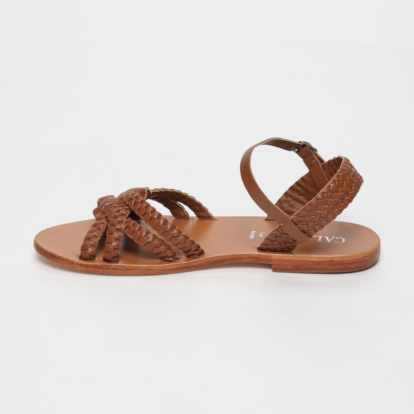 Niah sandales en cuir camel