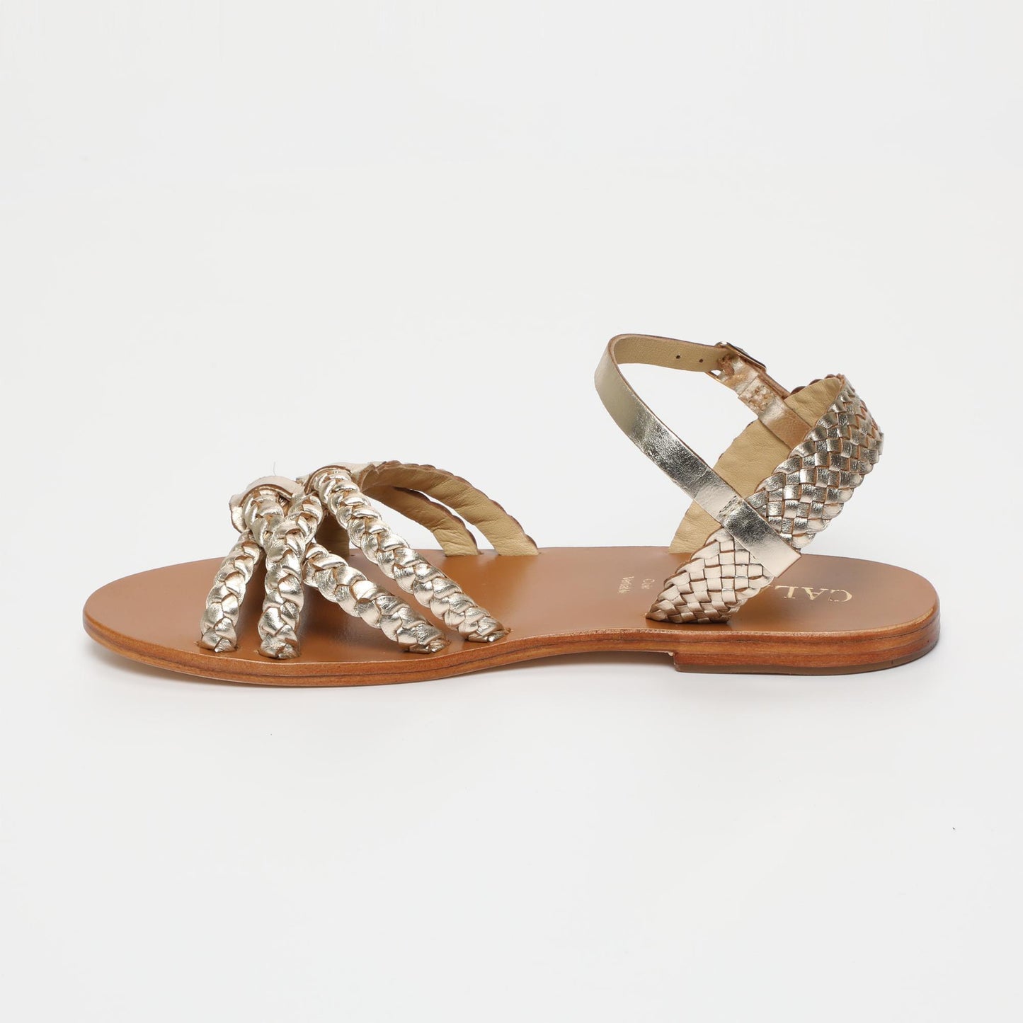 Niah sandales en cuir gold