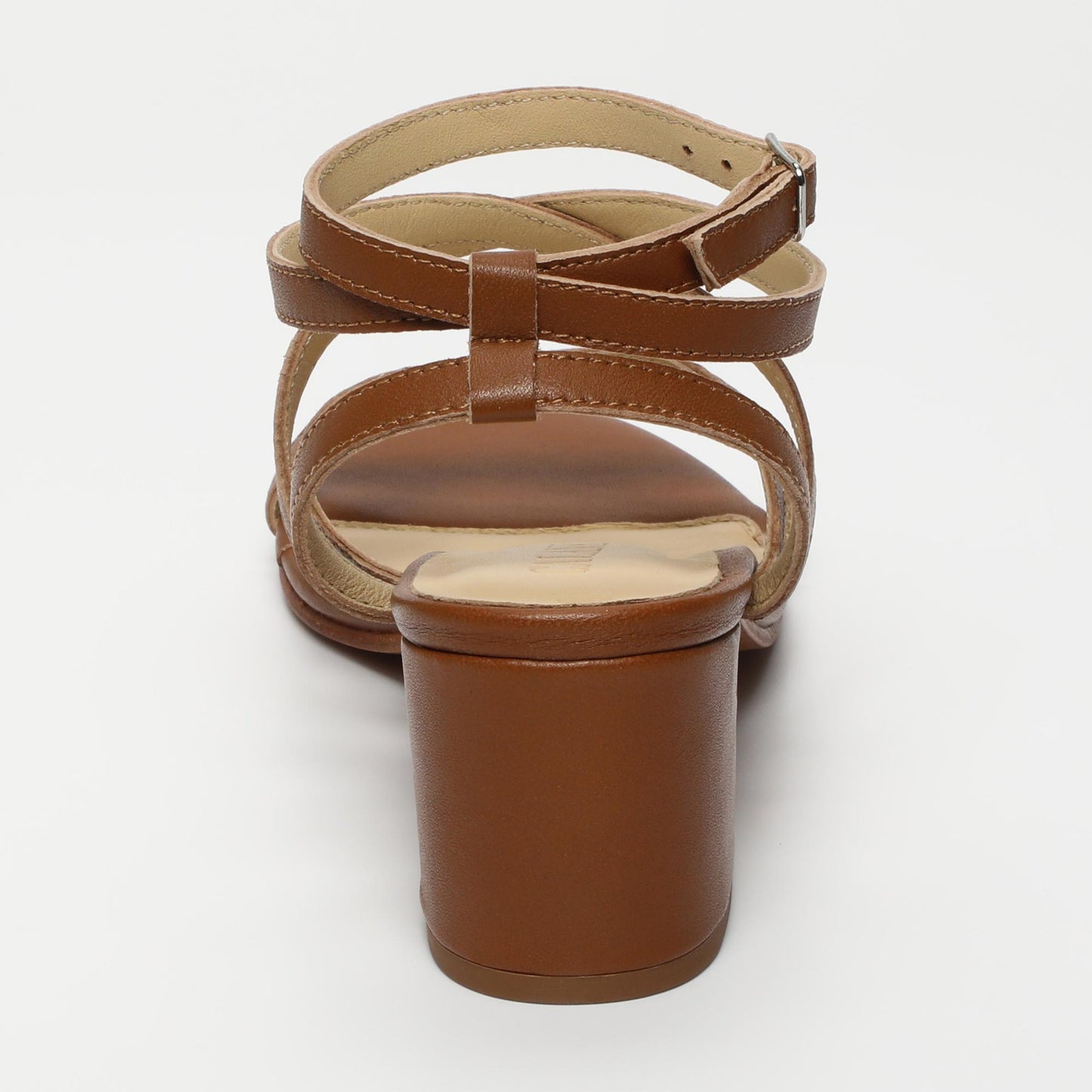 Nitsa sandales en cuir camel
