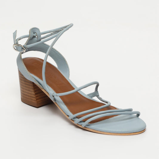 Nola sandales en cuir sky blue