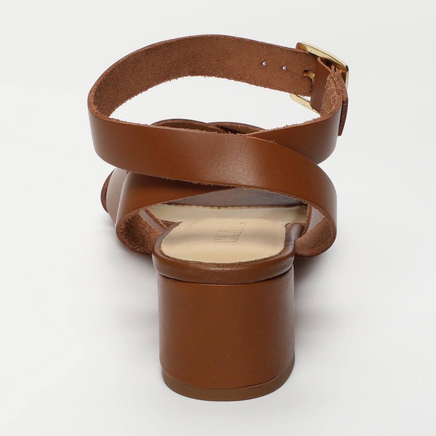 Nonna sandales en cuir camel