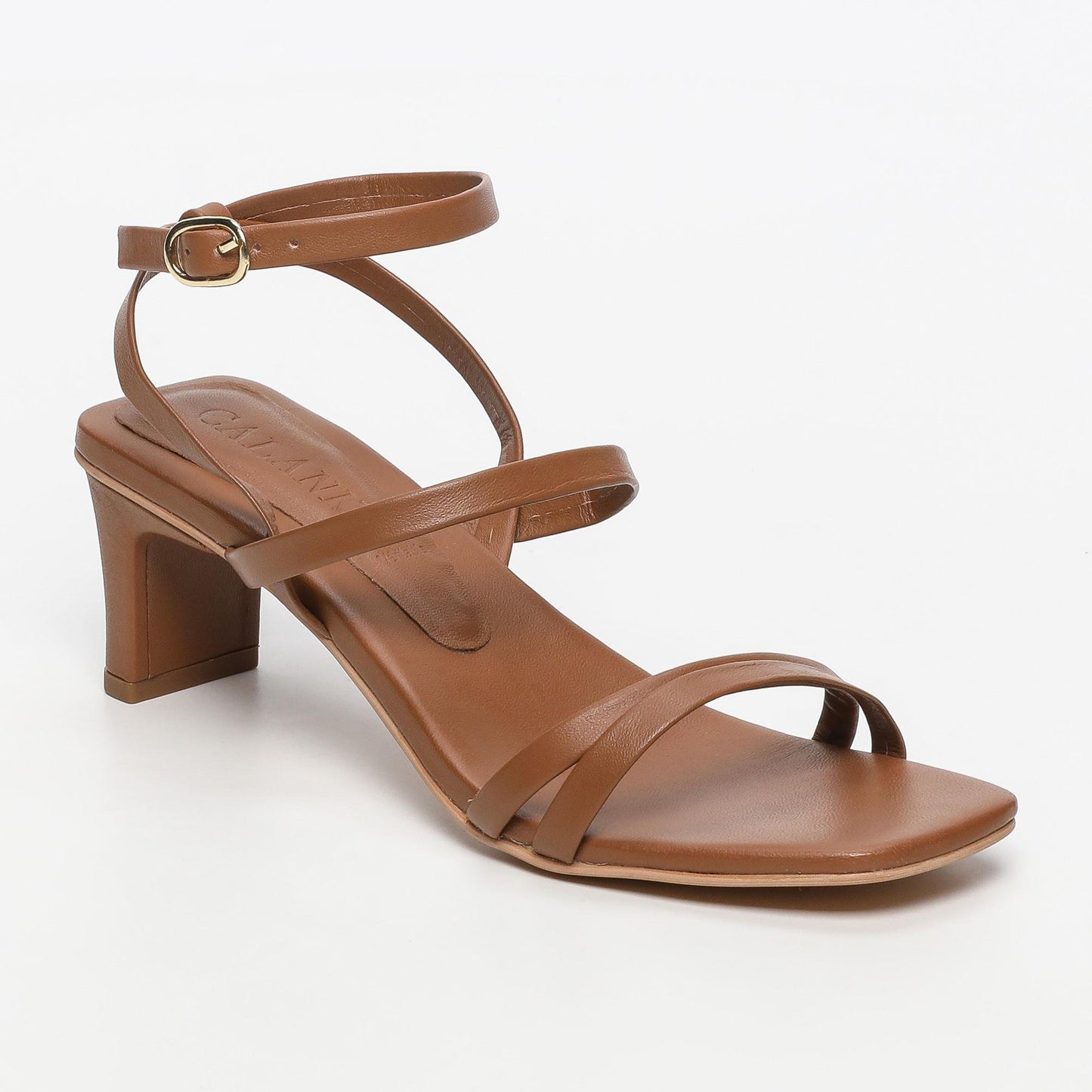 Norah sandales en cuir camel