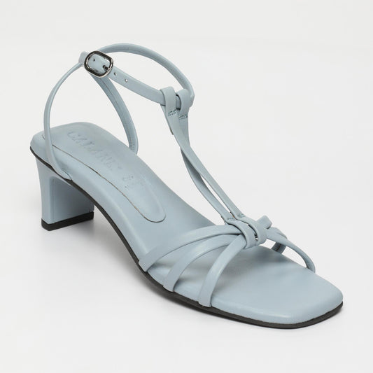 Nyomi sandales en cuir sky blue