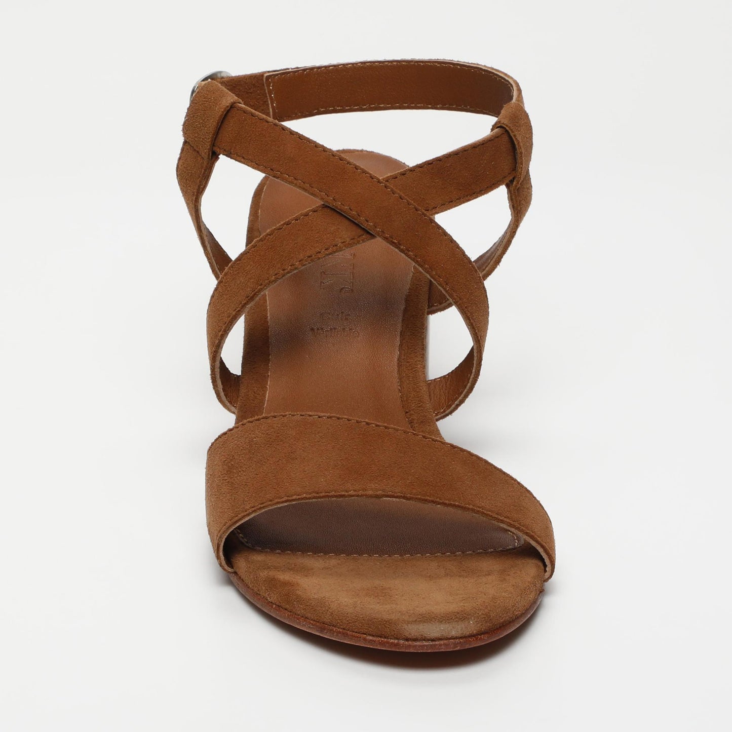 Nyssa sandales en cuir camel