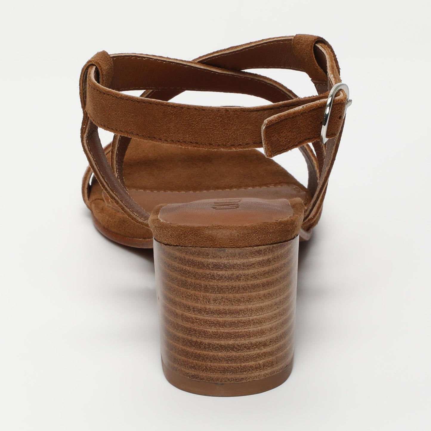 Nyssa sandales en cuir camel