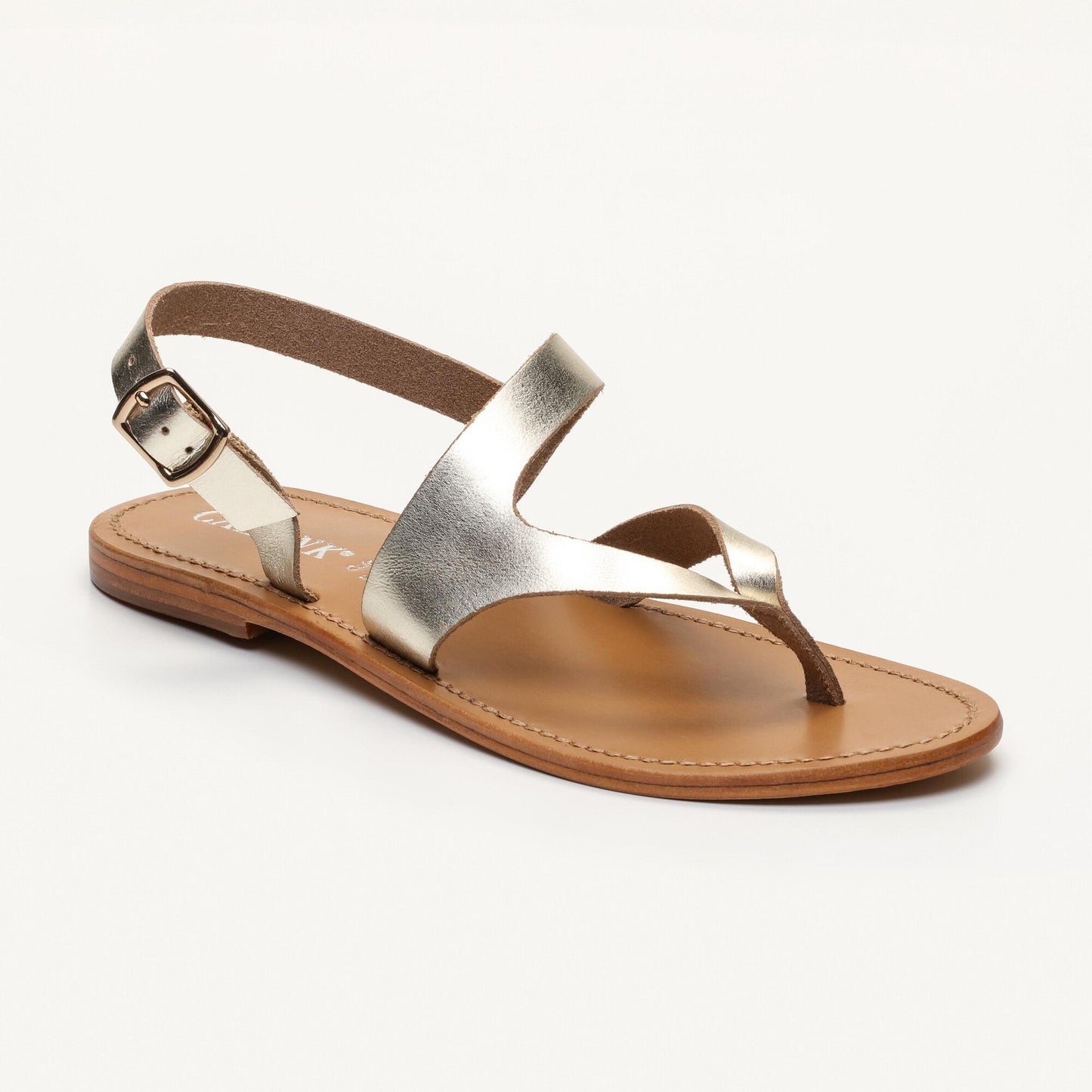 PALMEIRAS sandales en cuir gold