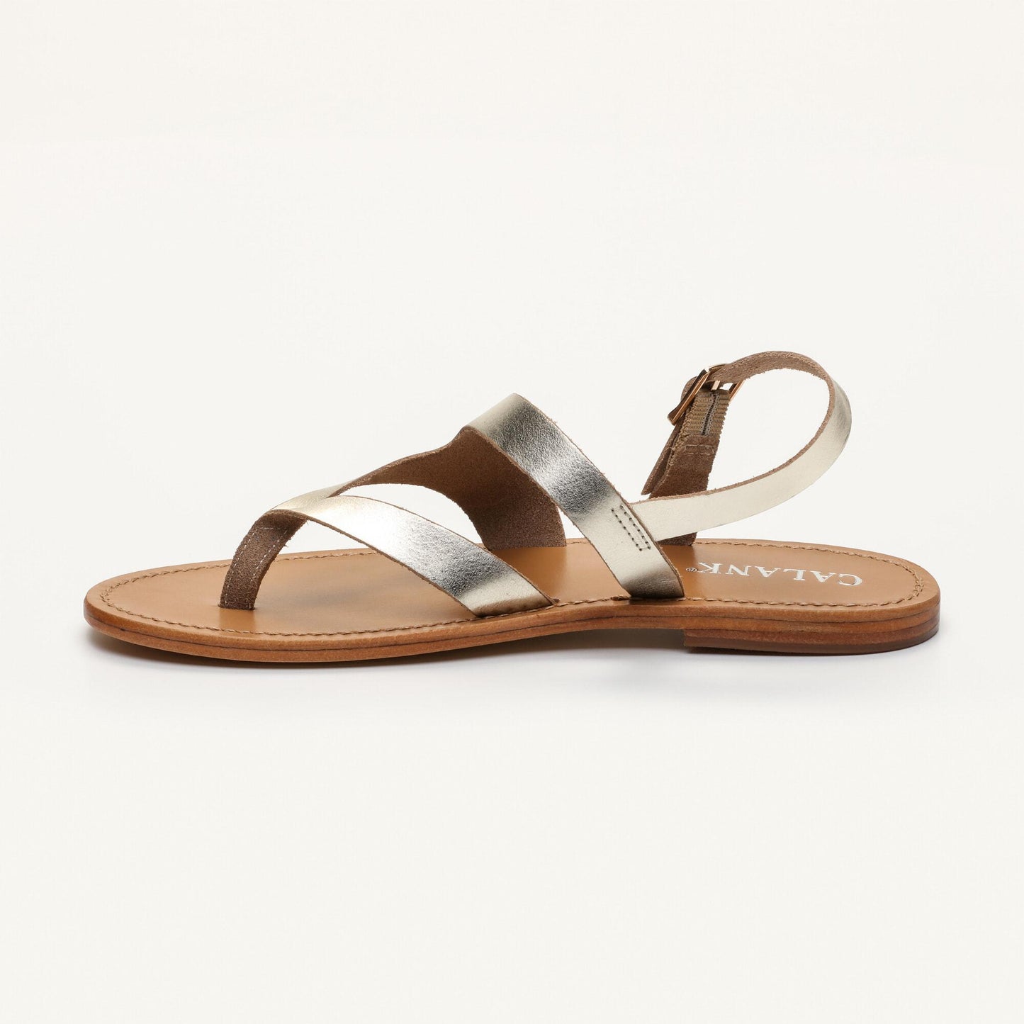 PALMEIRAS sandales en cuir gold