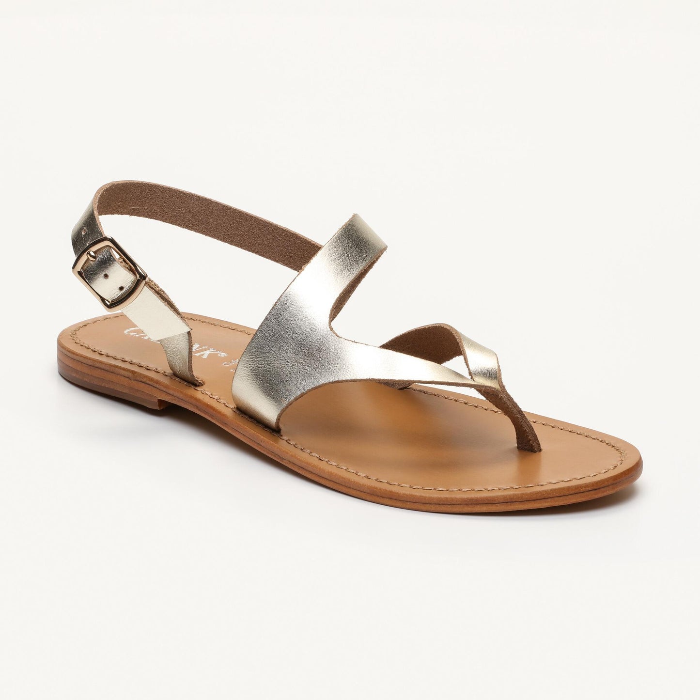 PALMEIRAS sandales en cuir gold
