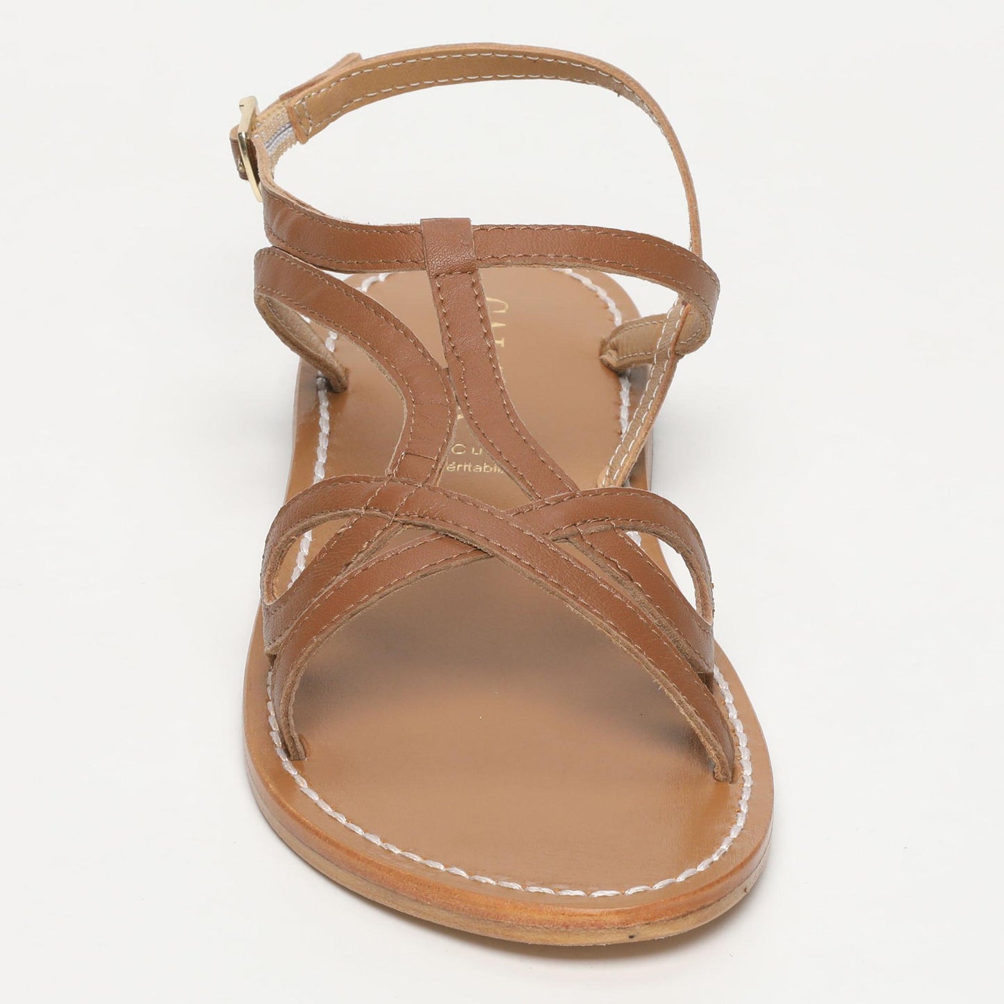 PARGUA sandales en cuir camel