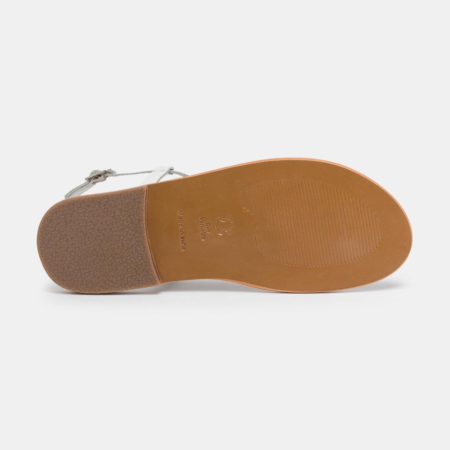 PEDERNERA sandales en cuir white