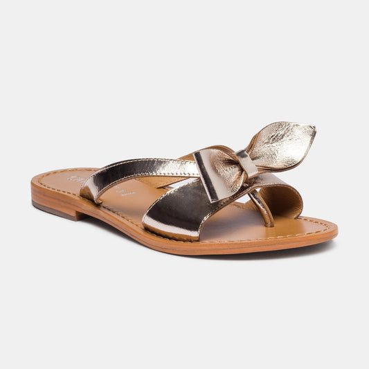 PICARE sandales en cuir gold
