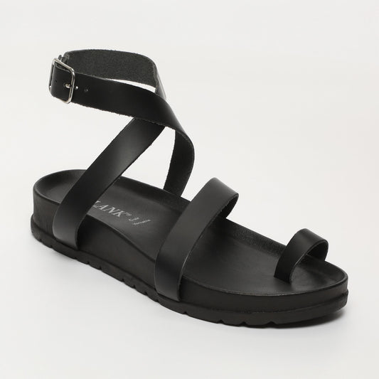 Piper sandales en cuir black