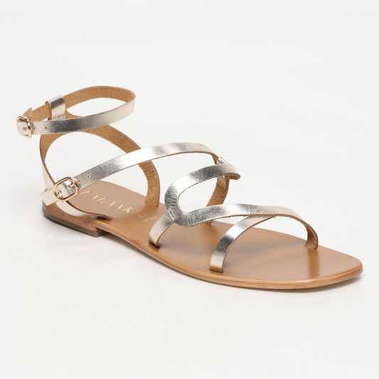 QUIGOA sandales en cuir gold