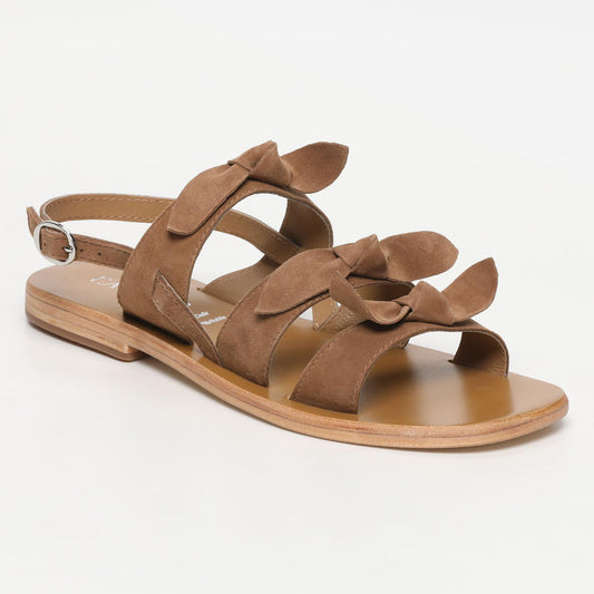 RIMINI sandales en cuir camel