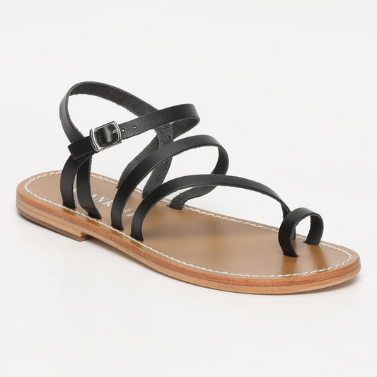 RIVOLI sandales en cuir black