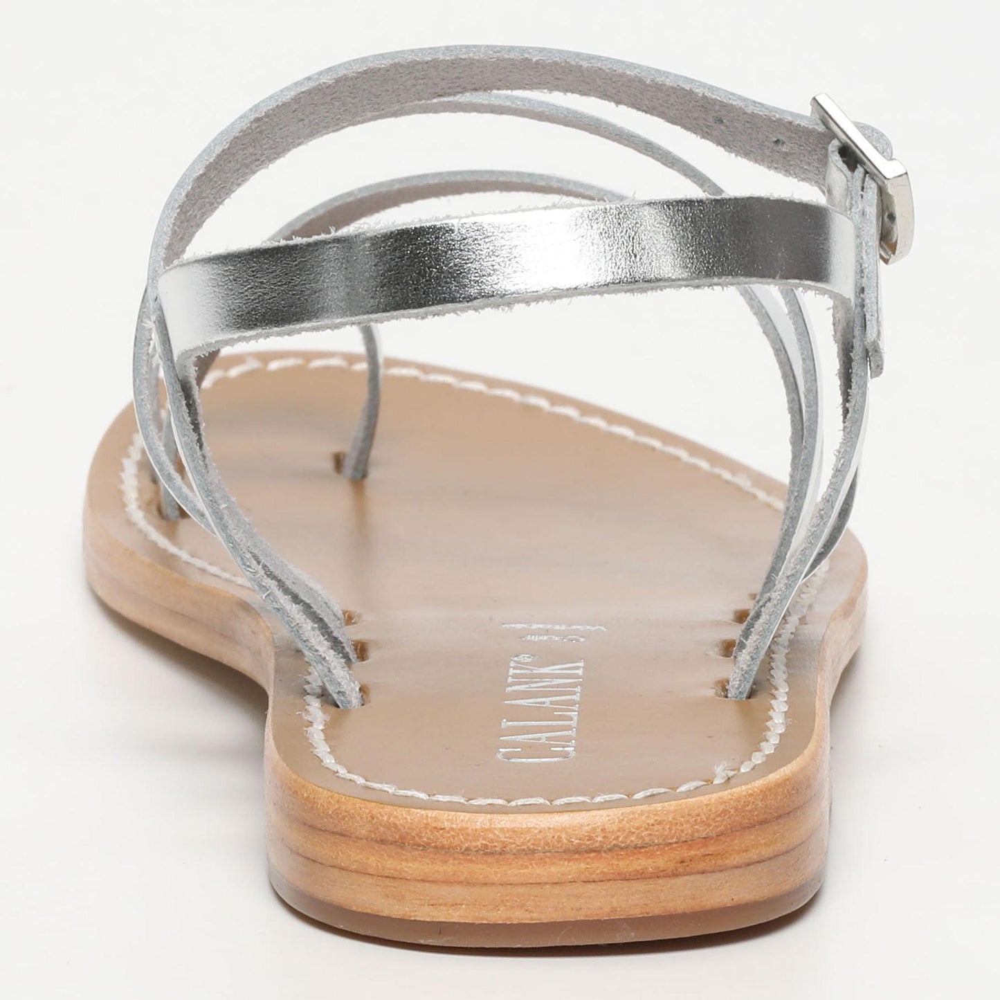 RIVOLI sandales en cuir silver