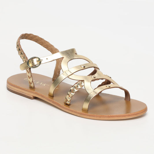 ROSSANO sandales en cuir dark gold