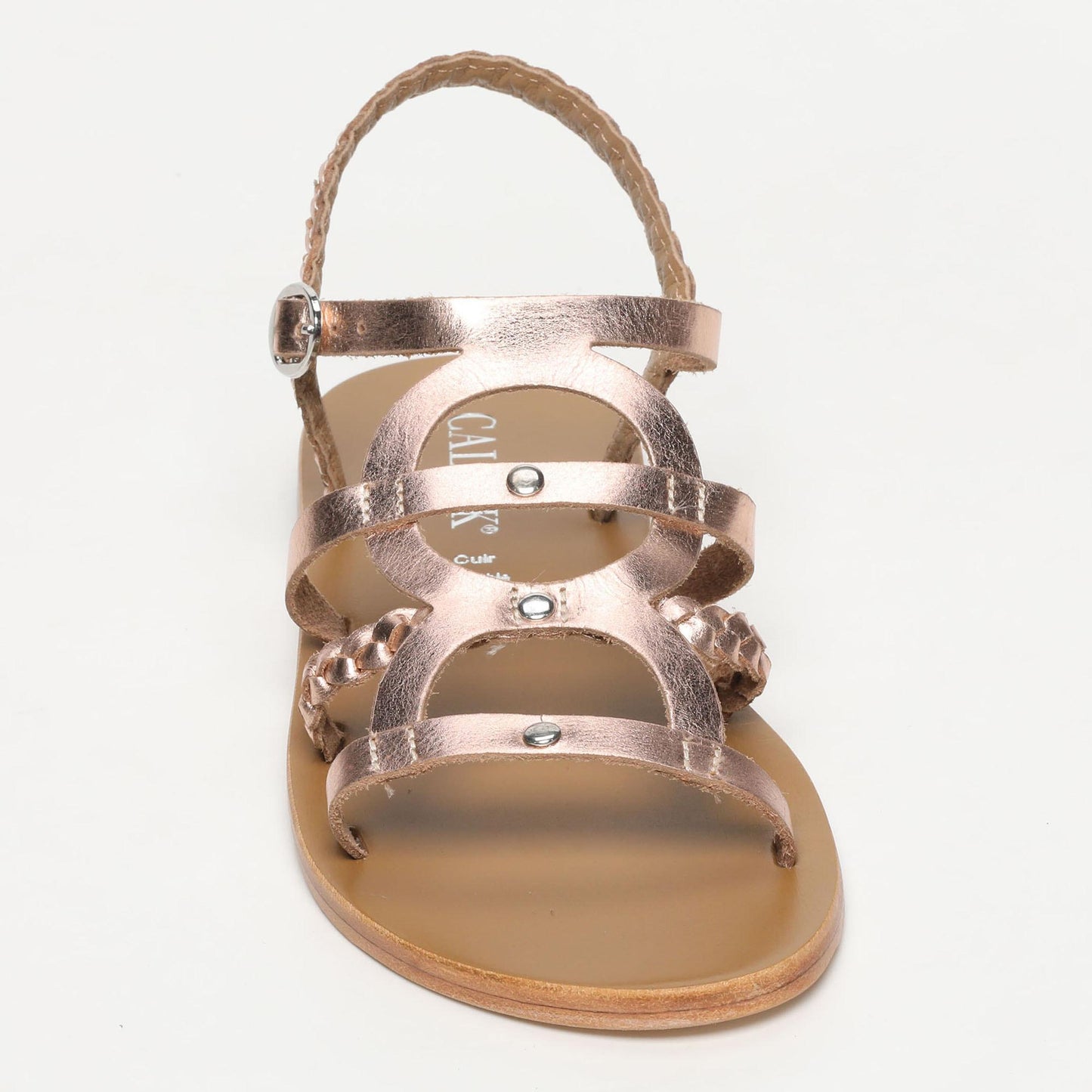 ROSSANO sandales en cuir rosegold