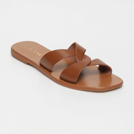 Ruby sandales en cuir camel