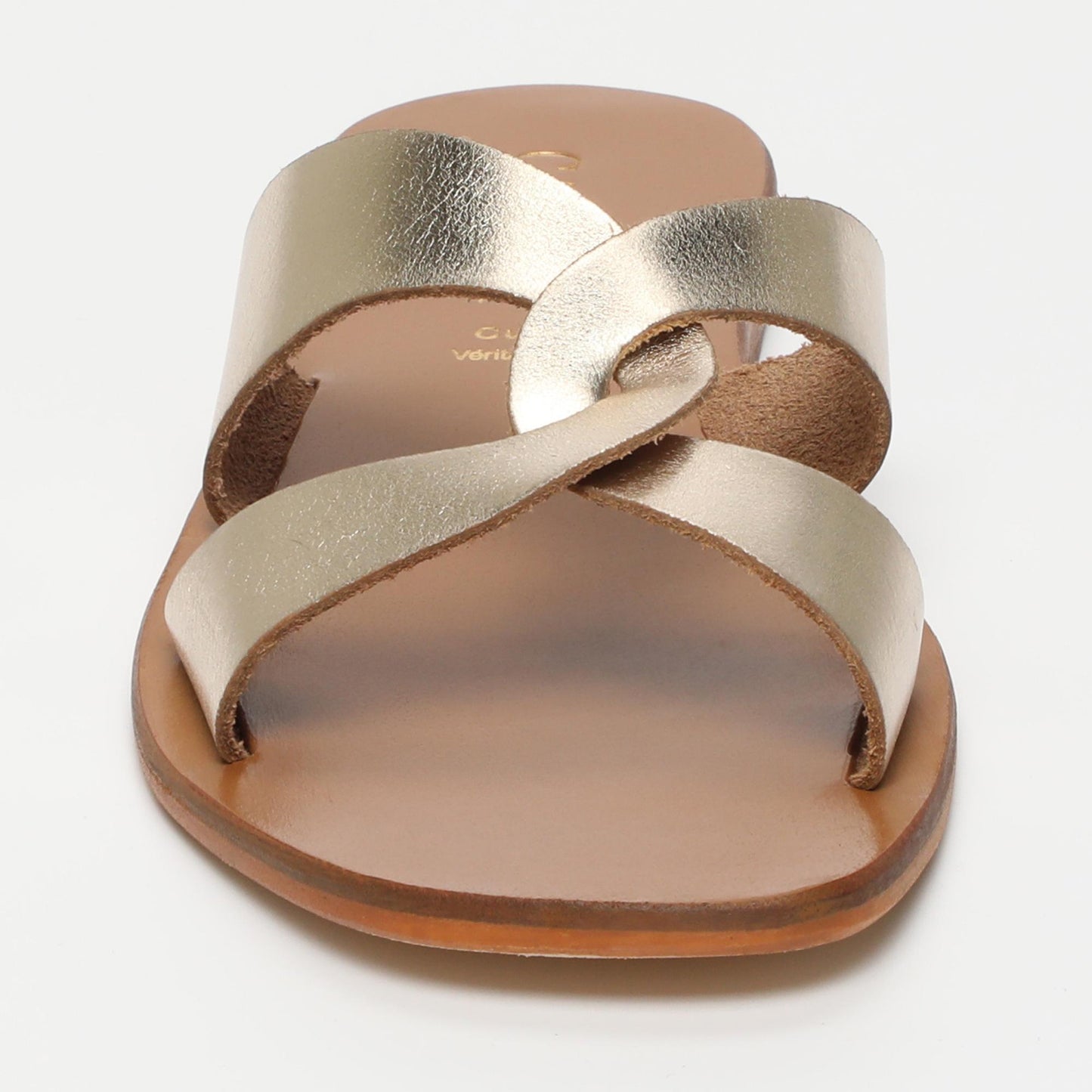 Ruby sandales en cuir gold