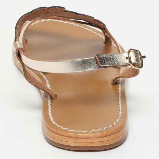 SARZANA sandales en cuir gold