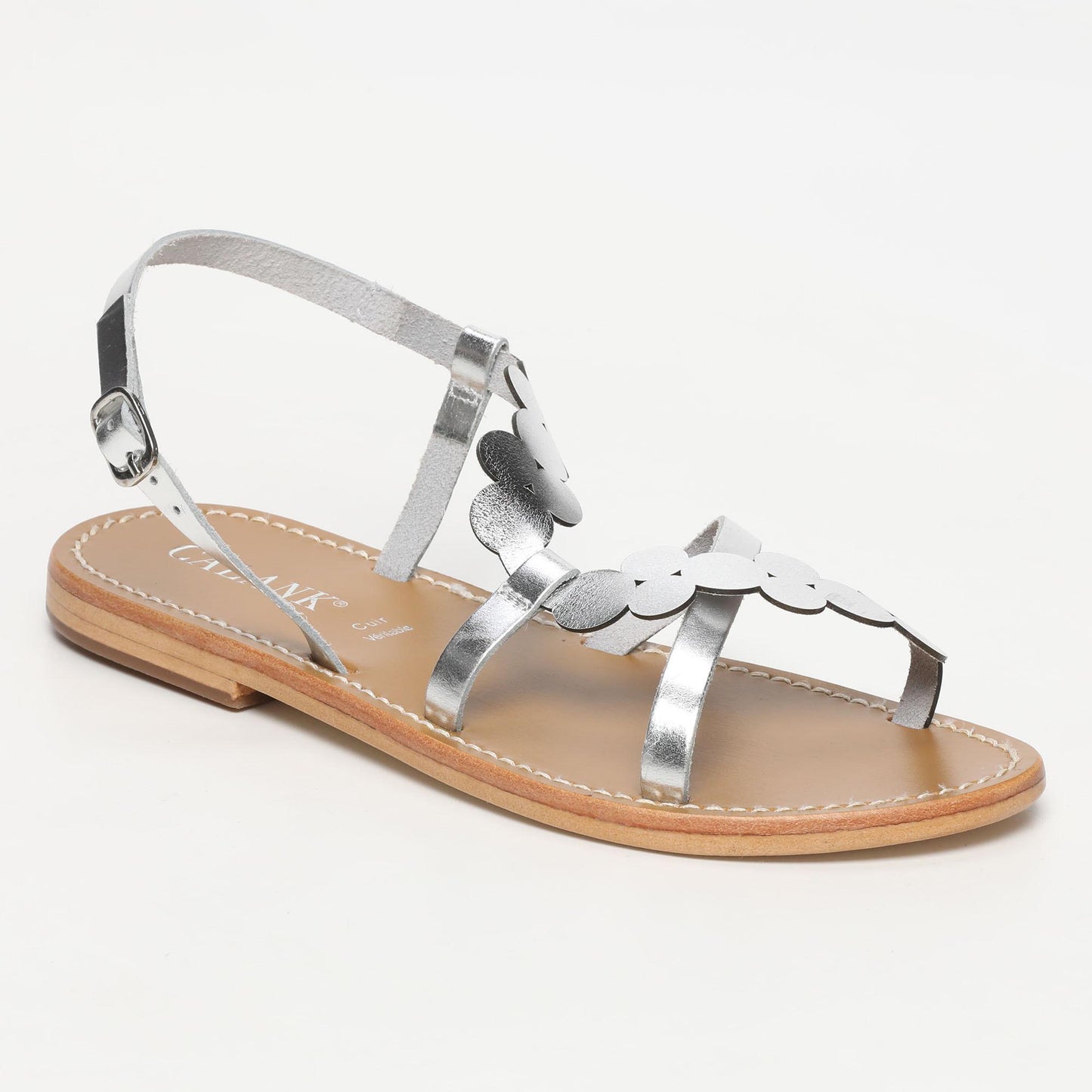 SARZANA sandales en cuir silver