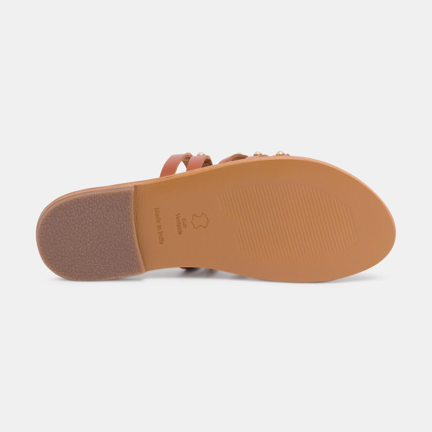 STATIRA sandales en cuir camel