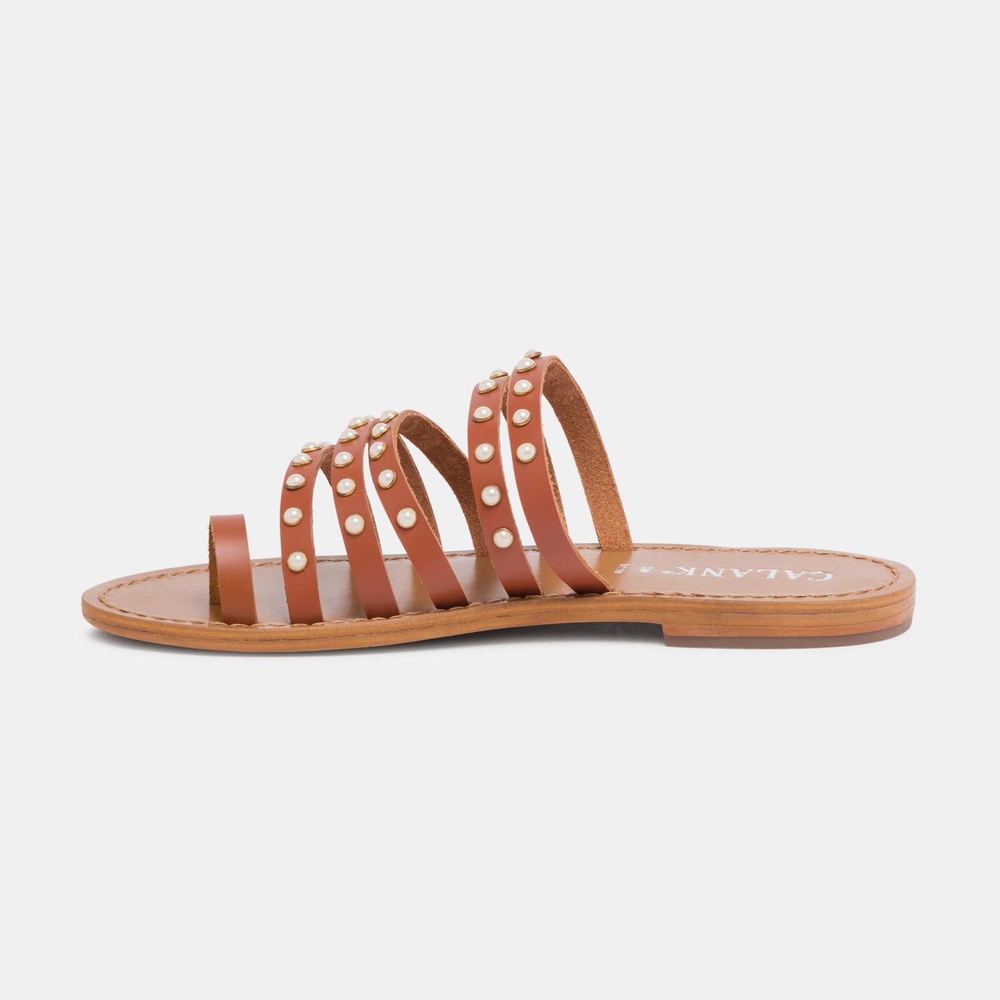 STATIRA sandales en cuir camel