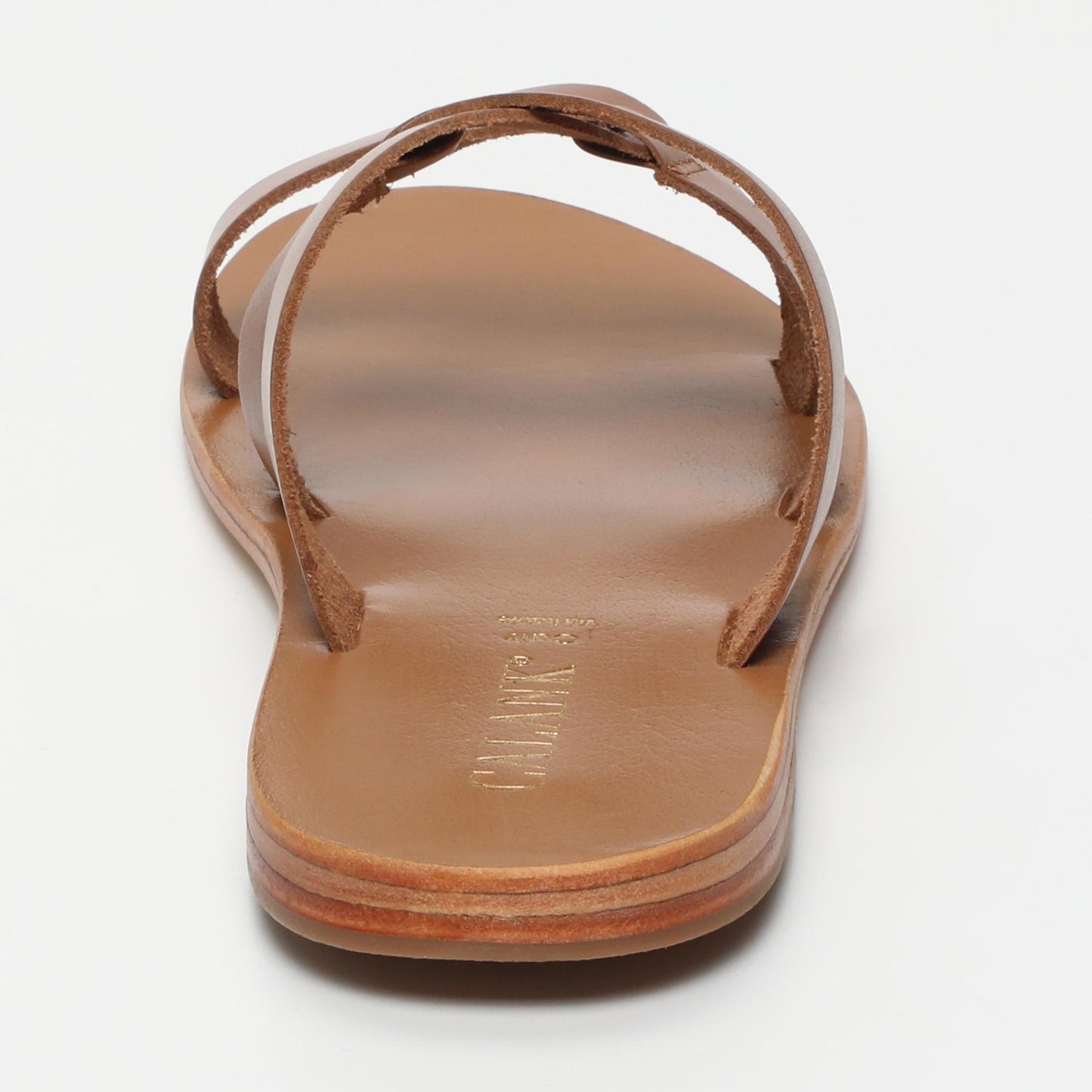 Sarah sandales en cuir camel