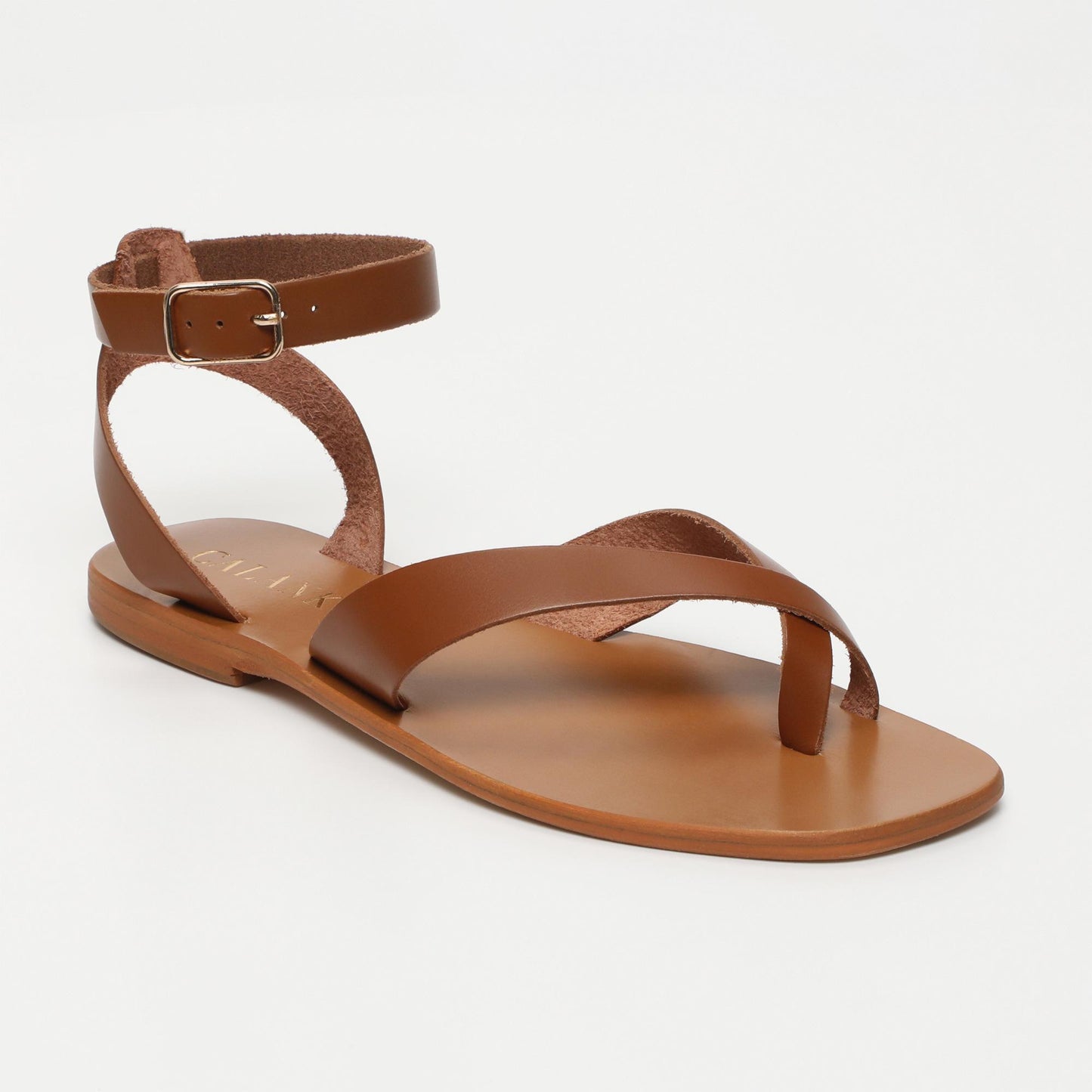 Sophie sandales en cuir camel