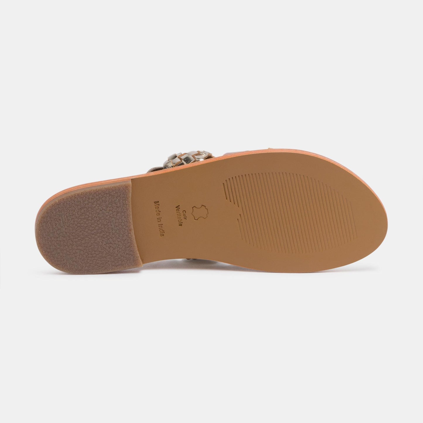 TAMBORITHA sandales en cuir tan bronze gold