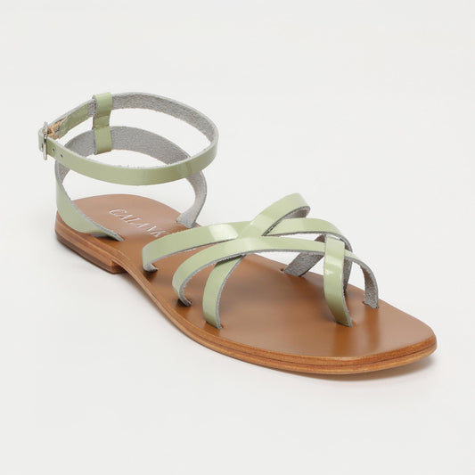 VARELA sandales en cuir mint
