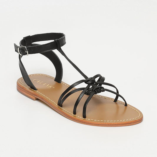 VIKTORIA sandales en cuir black