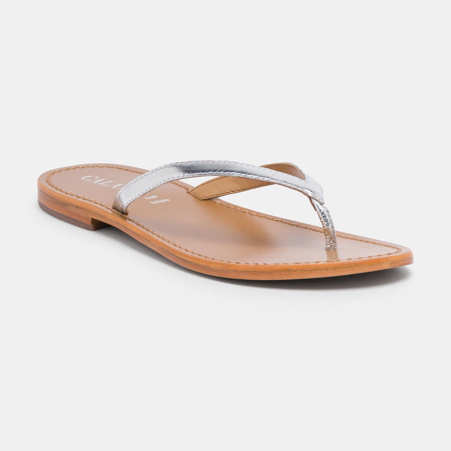 YAPEYU sandales en cuir silver