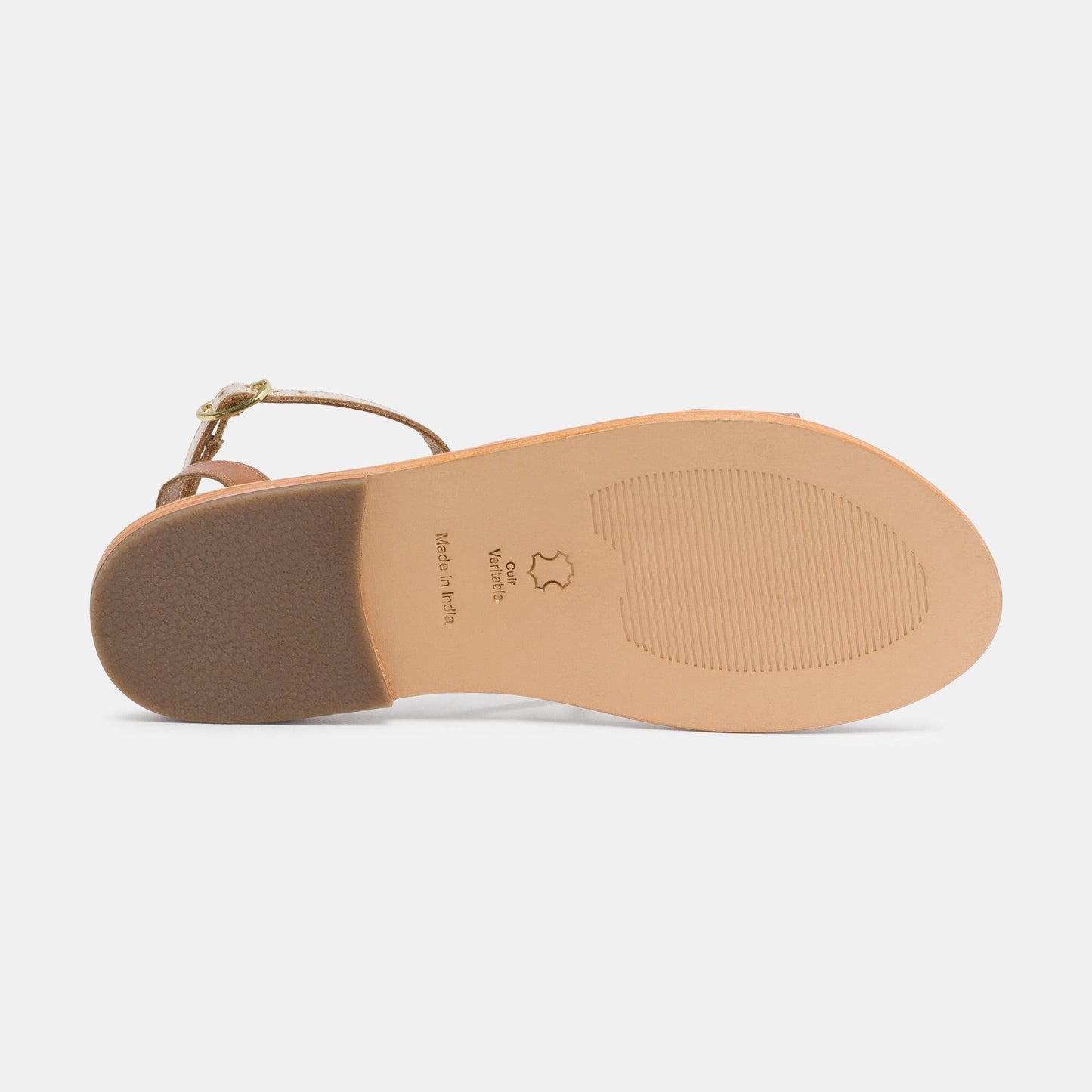 ZELICA sandales en cuir tan