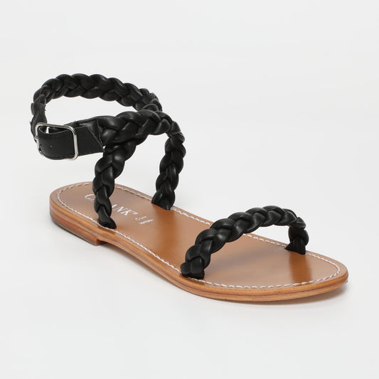 lani sandales en cuir black