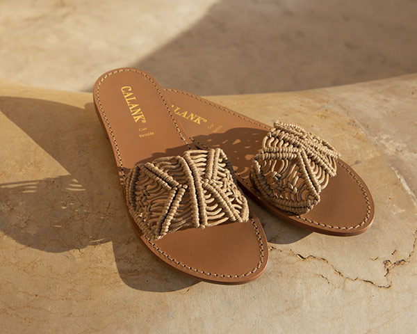 CALANK® Boutique Officielle sandales 100% cuir véritable et aux détails  revus main