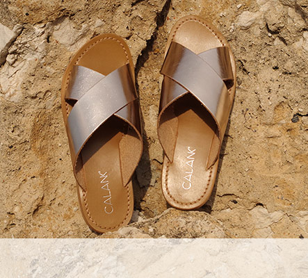 CALANK® Boutique Officielle sandales 100% cuir véritable et aux détails  revus main